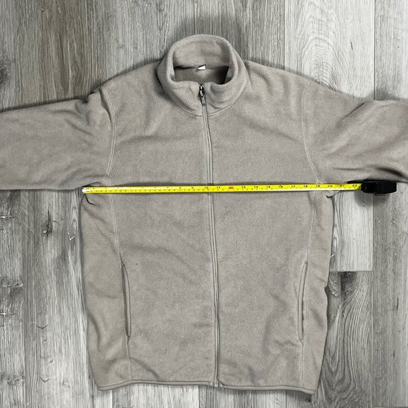 Uniqlo Brown Medium Fleece Zip Up Jacket - Picture 4 of 6